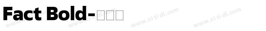 Fact Bold字体转换